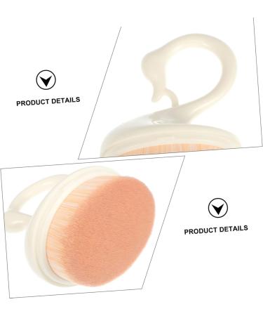 Didiseaon Makeup Brush Cosmetic Brush Buffing Powder Brush Makeupbrush Face Makeup Foundation Loose Powder Brush Blush Brush Plastic Liquid Foundation Brush No Trace White 9X6.5X4.5CM White - Buy Online on GoSupps.com