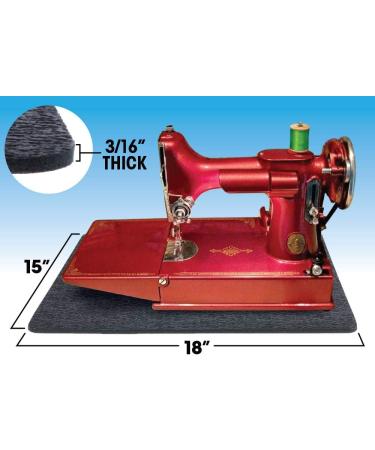 Stay-In-Place Sewing Machine Mat - 15 x 18 - Reduce Vibration and Noise - USA Made - Buy Online on GoSupps.com