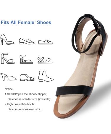 2 Pairs Full Length Pigskin High Heels Insoles - Arch Support Anti-Slip Cushion Inserts for Blister Relief | Size 8-9.5 - Buy Online on GoSupps.com