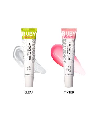 Ruby Kisses Salvation Lip Gloss - Lightweight Juicy Shine Menthol Infused Conditioning Treatment for Deep Hydration & Healing - Buy Online on GoSupps.com