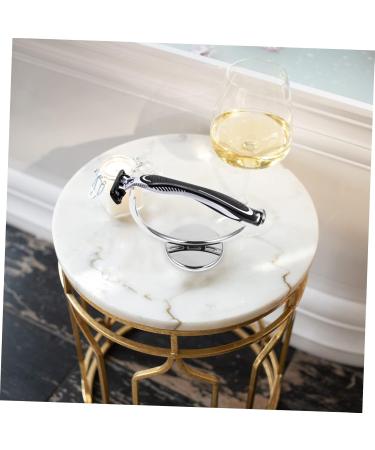 Minkissy Metal Brush Holder & Razor Rack - 2 STK Shaving Stand for Men Durable Storage for Shaving Brushes - Buy Online on GoSupps.com