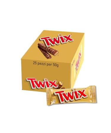 Twix Twix bars single 50gr 25 pieces