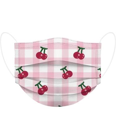 50PC 3 Ply Disposable_Face_Mask with Pattern Design Comfortable Covers Suitable For Adults Outdoor Use - Buy Online on GoSupps.com