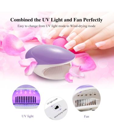 TOUCHBeauty Mini UV LED Nail Polish Dryer - Purple 1439 for Teens/Beginners | Fast Drying for Regular Gel Polish - Buy Online on GoSupps.com