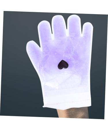 FRCOLOR Socks Pair Lavender Hand Set spa socks gel socks paraffin bath mitts Beauty Hand Cover paraffin bath for feet dry hands gloves purple portable Nursing supplies Paraffin Gloves - Buy Online on GoSupps.com