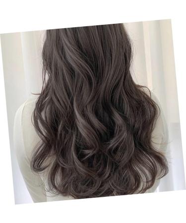 FRCOLOR Headband Wigs Fluffy U-shaped Wig Wavy Hair Extensions Real Hair Body Wave Human Hair Wig Wavy Wigs Headband Wig Black Wig Wigs with Headbands Black Wavy Wig Temperature Wire Clip 45X8CM Black - Buy Online on GoSupps.com