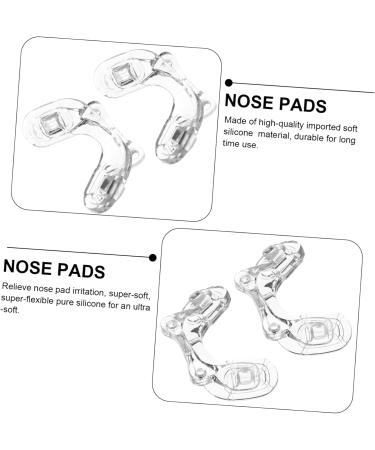Buy Gleavi Glasses Replacement Nose Pads | 5 Pairs Soft Silicone for Glasses & Sunglasses | Medical Protection & Comfort - White Clear Pads - Buy Online on GoSupps.com