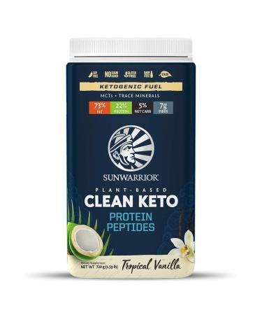 Sunwarrior Plant-Based Clean Keto Tropical Vanilla 1.59 lb (720 g)