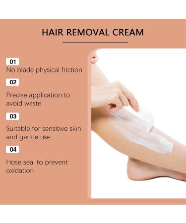 Body depilatory cream natural hair removal cream with moisture care caring smoothing gel for body armpits neck for home and on the go - Buy Online on GoSupps.com