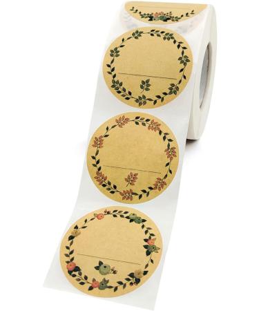 1000 Round Self-Adhesive Gift Stickers | DIY Baking Jam Spice Labels - Ideal for Packaging & Decorations - Buy Online on GoSupps.com