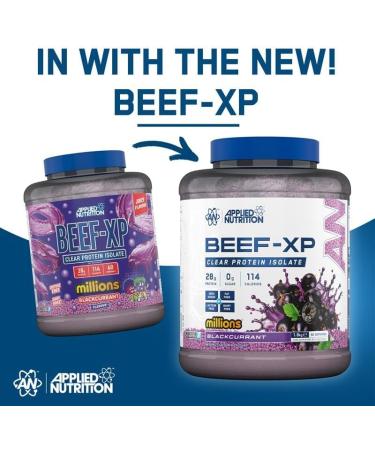 Applied Nutrition Beef XP - Clear Hydrolysed Beef Protein Isolate 1.8kg (Orange & Mango) - Dairy Free, Lactose Free, Zero Sugar, Low Fat Protein Powder - 60 Servings - Buy Online on GoSupps.com