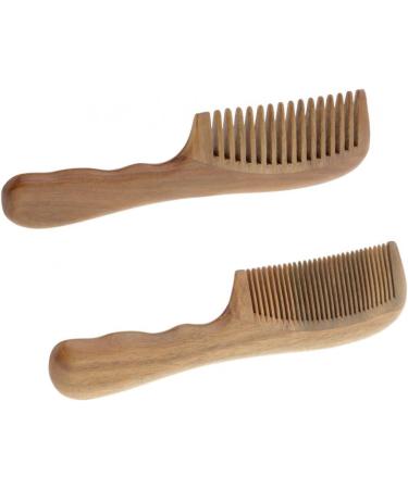 BbteK Combing Brush for Men and Women Wooden Hair Comb Wide/Fine Tooth Comb Wavy Handle Scalp Massage Comb Hair Cutting Comb Styling Tools Barber Comb Comb for Curly Hair Comb (Color : Fine Teeth) - Buy Online on GoSupps.com