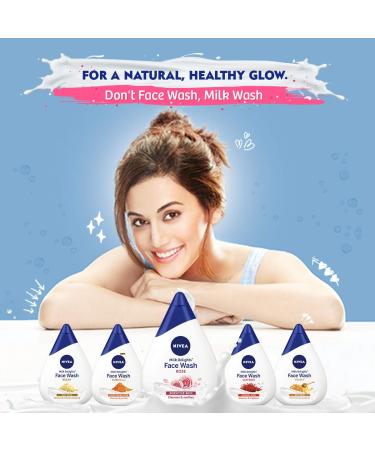 NIVEA Milk Delights Caring Rosewater Face Wash for Sensitive Skin - 100ml - Buy Online on GoSupps.com