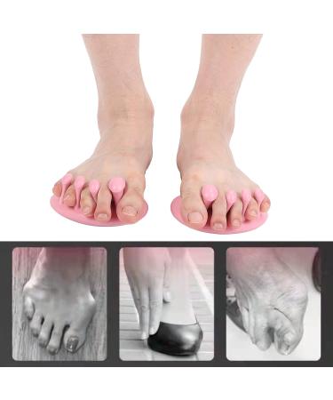 2-Piece High Friction Toe Separator - Portable Body Corrector for Dancers Yogis & Athletes (Pink) | International Shipping Available - Buy Online on GoSupps.com