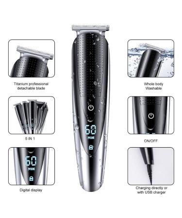 Professional Waterproof Hair Clippers & Grooming Kit for Men | All-in-One Electric Trimmer for Beard Body & Face - Buy Online on GoSupps.com