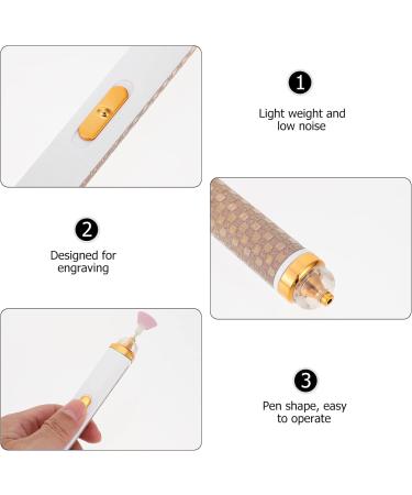 Ipetboom 1 Set Electric Grinder Drill for Nails Professional Nail Salon Supplies Nail Tools for Manicure Nail Filer Electric Kit De Manicura Nail Shaper Cordless Trimmer Abs White Charge - Buy Online on GoSupps.com