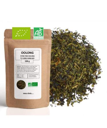 Organic Oolong Tea ? China Fine Oolong Fu Liang Farm ? Oolong Tea Nature ? Loose Oolong Tea ? 100g Bag with Zip ? 40 Cups ? 1