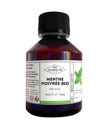 MY COSMETIK MY COSMETIK - Organic Peppermint Hydrosol - Ecocert Certified Organic Cosmetic Floral Water - Made in France - Purifying refreshing and revitalizing - 250 ml