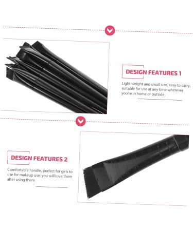 Housoutil 12pcs Eyeliner Brush Eye Shadow Brush Eyebrow Brush Angled Makeup Brush Eyeshadow Brush Makeup Set 15.5x1.2x0.6cm Black - Buy Online on GoSupps.com