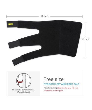 Calf Compression Brace Shin Splint Sleeve Support Calf Wrap for Injury Recovery & Prevention Men & Women - Buy Online on GoSupps.com