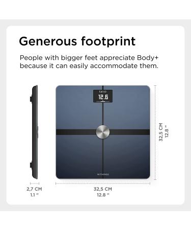 Withings Body Smart Wi-Fi Scale - Digital Body Weight Monitor and Composition Scales for Weight Loss Management - Black - Buy Online on GoSupps.com