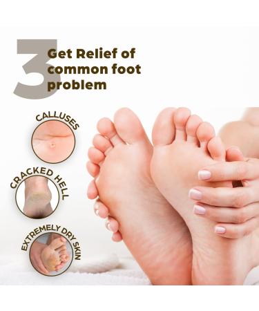 Foot Peel Mask for Smooth Feet - Exfoliating Treatment for Cracked Heels and Calluses - 2 Pack - Buy Online on GoSupps.com