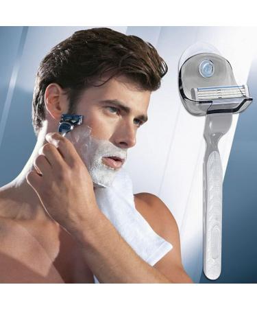 2-Piece Suction Cup Razor Holder Set - Gray Razor Bracket & Shower Storage Solution for International Shipping - Buy Online on GoSupps.com
