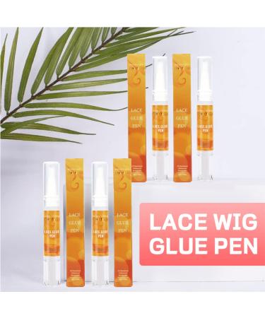 Lace Wig Glue Pen for Front Lace Wigs 5ML Invisible Adhesive for Frontals & Closures Precision Tip Application (White) - Buy Online on GoSupps.com