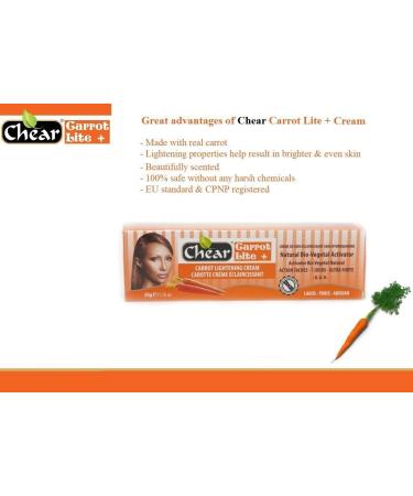 Carrot Lite+ Skin Lightening Brightening Face Cream Tube 50g - with carrot extracts - Buy Online on GoSupps.com