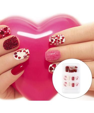 dijiusidy False Nail Perfect Matching Simple to Wear Fingernail Full Coverage Press Type Strong Viscosity Adjustable Paster Type 20 F741 Type 20 F741 - Buy Online on GoSupps.com