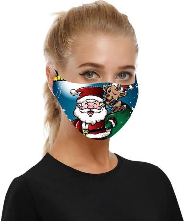 Riou 5-Piece Washable Cotton Face Covering - Breathable Dustproof Mouth & Nose Protection for Men & Women (Z-4) - Buy Online on GoSupps.com