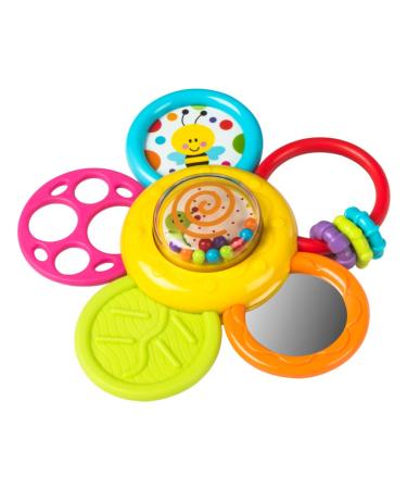 WINFUN 44526 Teething ring and suction cup multi-coloured Teething ring with suction cup