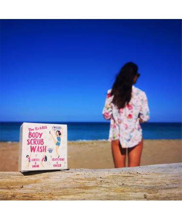 Morava Coffee Body Scrub Bar - Exfoliating Scrub with Coconut & Sugar for Soft Skin - 3 oz (Grapefruit and Ginger) - Buy Online on GoSupps.com