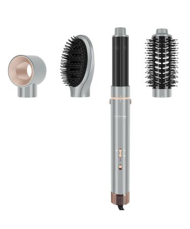 4 in 1 MaxAIR Styler PARWIN PRO BEAUTY Hair Dryer Brush Set as Hairdryer Hair Curler Hot Brush for Hair Styling Drying Volumizing and Curling with Ion Care High-Speed Motor (Gray)