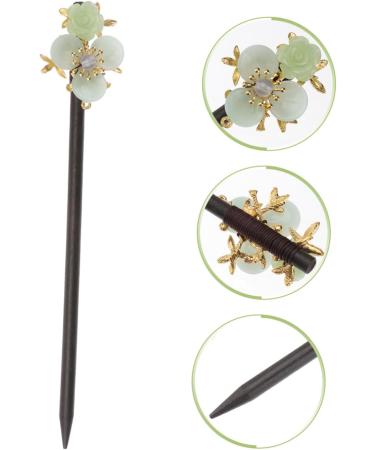 minkissy Hairpin Hairpin Hair Bun Stick Picks Decorative Hair Sticks Metal Hair Clips for Women Chinese Hair Chopsticks Vintage Hair Clips Han Clothing Hairpin Miss Wooden Glass Accessories - Buy Online on GoSupps.com