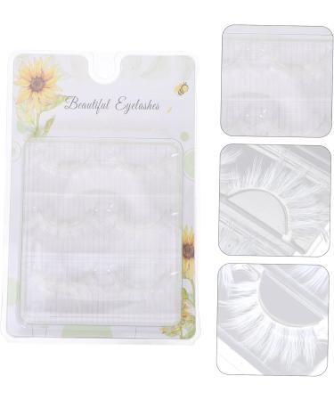 FRCOLOR 3 Pairs White Eyelashes Blue for Eyes Cosplay Makeup Eyelashes Women Cosplay Lashes Makeup Fake Eyelashes False Lashes Lash Spolies Halloween 3d Imitation False Eyelashes Prom - Buy Online on GoSupps.com