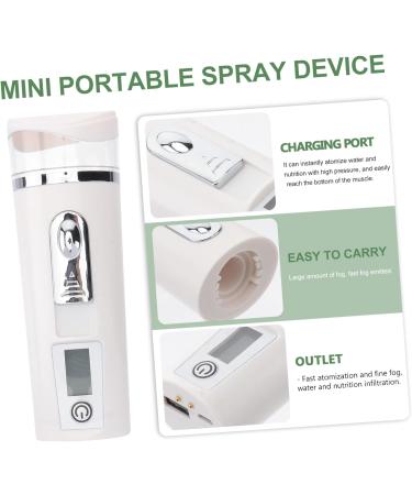 AUTSUPPL Hydrating Instrument Handheld Mist Sprayer Hand Held Steamer Face Care Tool Air Humidifier Abs White - Buy Online on GoSupps.com