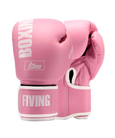 Fiving Pro Style boxing gloves for women PU leather training Muay Thai sparring martial arts punching bag gloves workout for women 10oz new pink