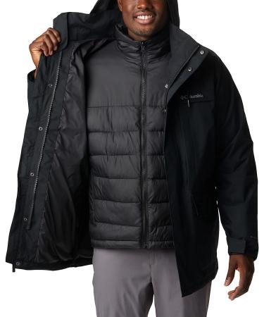 Columbia Men's Stuart Island Interchange Jacket - Black, Size Medium - Buy Online on GoSupps.com