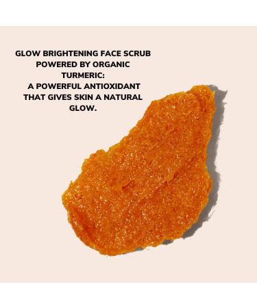 Minimo Glow Turmeric Face Scrub (Citrus Peach) - Infused with Turmeric Manuka Honey & Cinnamon - 5 FL OZ for All Skin Types - Enhance Your Glow - Buy Online on GoSupps.com