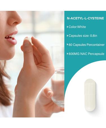 N-Acetyl Cysteine (NAC) 600mg 60 Veg Capsules - Non-GMO Gluten Free | SEDDS Supplements - Buy Online on GoSupps.com