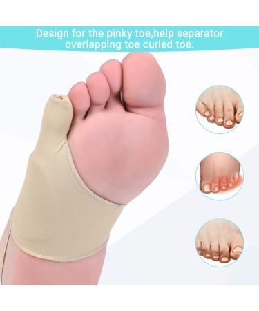 Toothbace Tailor's Bunion Corrector Pads with Gel Cushion - Pinky Toe Separator and Protector for Pain Relief (1 Pair) - Buy Online on GoSupps.com