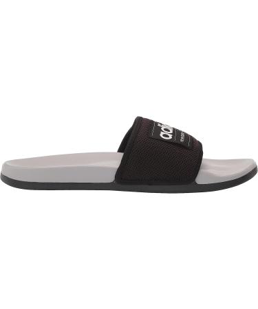 adidas Adilette Slide Sandal - Unisex (Black/White/Grey) - Size 10 Women/9 Men - Buy Online on GoSupps.com
