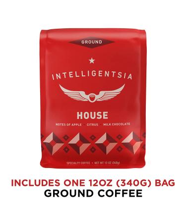 Intelligentsia Coffee House Blend Light Roast Ground Coffee 12oz Bag | Milk Chocolate, Citrus, Apple | Packaging May Vary - Buy Online on GoSupps.com