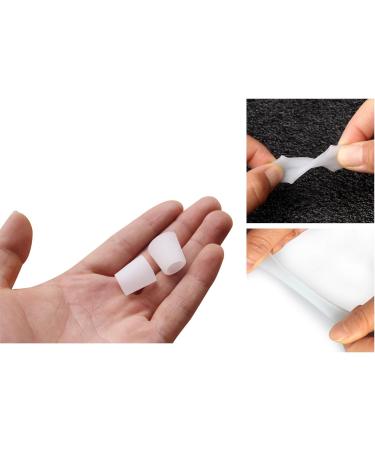 5Pack Toe Sleeves Protectors Cuttable Toe Sleeves Silicone Toe Covers White Soft Gel Toe Sleeves for Corns Remover Protecting from Blisterv Calluses Feet Toes Protect Reduce Friction - Buy Online on GoSupps.com
