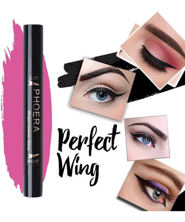 Dual Ended Winged Eyeliner Stamp Waterproof Long Lasting Liquid Smudgeproof Eye Makeup Seal Stamp Tool for Wing or Cat Eye 1PC - Buy Online on GoSupps.com