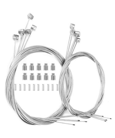Hapleby 10PCS Premium Bike Brake Cable, Professional Bicycle brake line for Mountain, Free For End Caps and End Ferrule