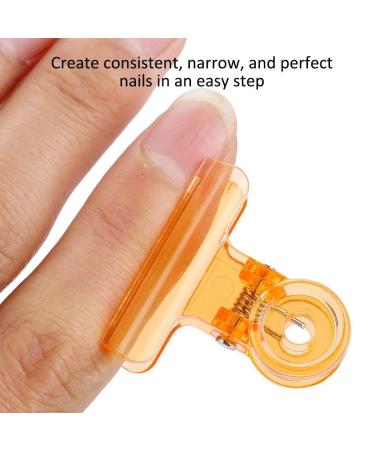 5Pcs Curve Nail Extension Clips - Nail Shaping Tools in 4 Colors (Orange) | Perfect for Gel Nail Forms - Shop Now! - Buy Online on GoSupps.com