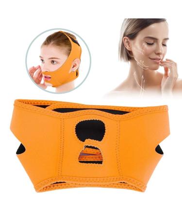 Buy Face Slimming Mask & V-Face Line Belt Reducer | Anti-Wrinkle Facial Care (Orange) - International Shipping Available - Buy Online on GoSupps.com