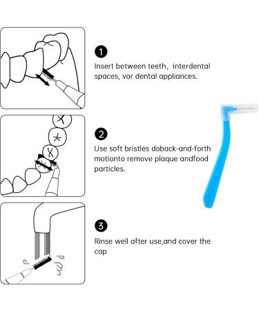 30 Piece Interdental Brushes Set - Non-Slip Toothbrushes for Gums & Braces Care | Orthodontic Cleaning Tool - Buy Online on GoSupps.com